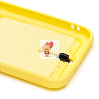 Чехол-накладка для Apple iPhone 14 Pro (желтый) - SC304 с картхолдером