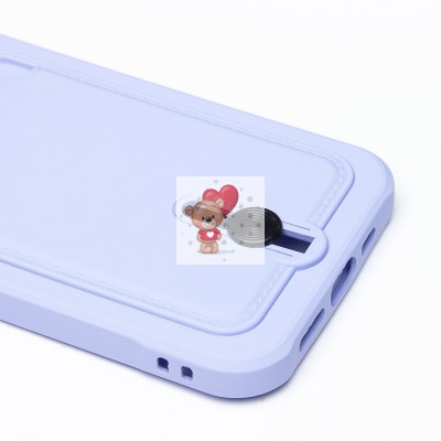 Чехол-накладка для Apple iPhone 14 (темно-фиолетовый) - SC304 с картхолдером Чехол-накладка для Apple iPhone 14 (темно-фиолетовый) - SC304 с картхолдером