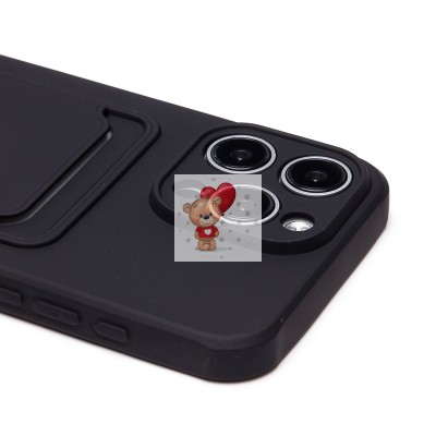 Чехол-накладка для Apple iPhone 15 Pro Max (черный) - SC304 с картхолдером Чехол-накладка для Apple iPhone 15 Pro Max (черный) - SC304 с картхолдером