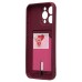 Чехол-накладка для Apple iPhone 15 Pro Max (бордовый) - SC304 с картхолдером Чехол-накладка для Apple iPhone 15 Pro Max (бордовый) - SC304 с картхолдером