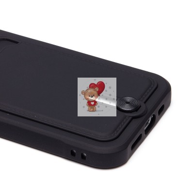 Чехол-накладка для Apple iPhone 15 Pro (черный) - SC304 с картхолдером Чехол-накладка для Apple iPhone 15 Pro (черный) - SC304 с картхолдером