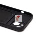 Чехол-накладка для Apple iPhone 15 (черный) - SC304 с картхолдером