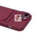 Чехол-накладка для Apple iPhone 15 (бордовый) - SC304 с картхолдером Чехол-накладка для Apple iPhone 15 (бордовый) - SC304 с картхолдером