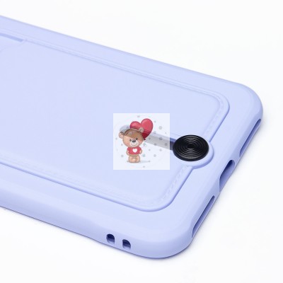 Чехол-накладка для Apple 8 Plus (темно-фиолетовый) - SC304 с картхолдером