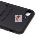 Чехол-накладка для Apple iPhone 8 Plus (черный) - SC304 с картхолдером