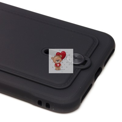 Чехол-накладка для Apple iPhone 8 Plus (черный) - SC304 с картхолдером