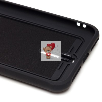 Чехол-накладка для Apple iPhone 8 Plus (черный) - SC304 с картхолдером