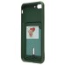 Чехол-накладка для Apple iPhone 7 Plus (темно-зеленый) - SC304 с картхолдером