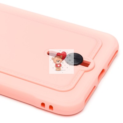 Чехол-накладка для Apple iPhone 7 Plus (светло-розовый) - SC304 с картхолдером