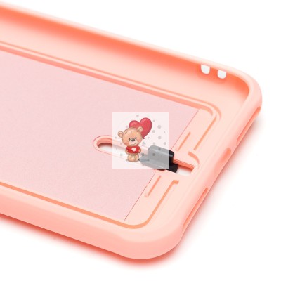 Чехол-накладка для Apple iPhone 7 Plus (светло-розовый) - SC304 с картхолдером