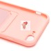 Чехол-накладка для Apple iPhone 7 Plus (светло-розовый) - SC304 с картхолдером