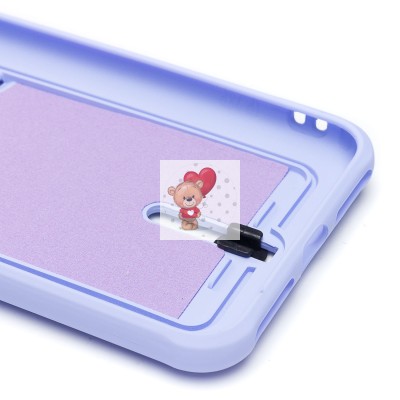 Чехол-накладка для Apple iPhone 7 Plus (светло-фиолетовый) - SC304 с картхолдером