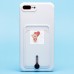 Чехол-накладка для Apple iPhone 8 Plus (белый) - SC304 с картхолдером