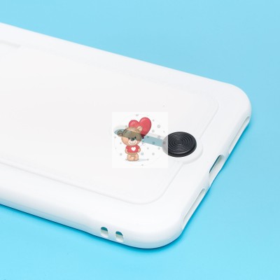 Чехол-накладка для Apple iPhone 8 Plus (белый) - SC304 с картхолдером