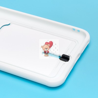 Чехол-накладка для Apple iPhone 8 Plus (белый) - SC304 с картхолдером