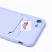 Чехол-накладка для Apple iPhone 8 (темно-фиолетовый) - SC304 с картхолдером
