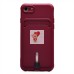 Чехол-накладка для Apple iPhone SE 2020 (бордовый) - SC304 с картхолдером