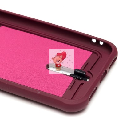 Чехол-накладка для Apple iPhone SE 2020 (бордовый) - SC304 с картхолдером Чехол-накладка для Apple iPhone SE 2020 (бордовый) - SC304 с картхолдером