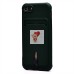 Чехол-накладка для Apple iPhone 8 (темно-зеленый) - SC304 с картхолдером