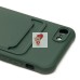 Чехол-накладка для Apple iPhone 8 (темно-зеленый) - SC304 с картхолдером