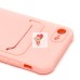Чехол-накладка для Apple iPhone 7 (светло-розовый) - SC304 с картхолдером