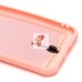 Чехол-накладка для Apple iPhone 7 (светло-розовый) - SC304 с картхолдером