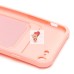 Чехол-накладка для Apple iPhone 7 (светло-розовый) - SC304 с картхолдером