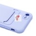 Чехол-накладка для Apple iPhone SE 2020 (светло-фиолетовый) - SC304 с картхолдером