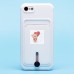 Чехол-накладка для Apple iPhone 7 (белый) - SC304 с картхолдером