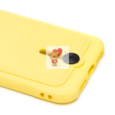 Чехол-накладка для Apple iPhone 7 (желтый) - SC304 с картхолдером