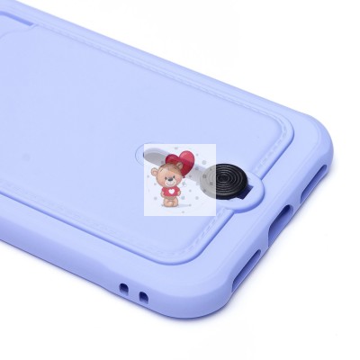 Чехол-накладка для Apple iPhone X (светло-фиолетовый) - SC304 с картхолдером