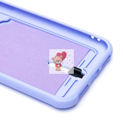 Чехол-накладка для Apple iPhone X (светло-фиолетовый) - SC304 с картхолдером