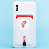 Чехол-накладка для Apple iPhone X - SC304 с картхолдером