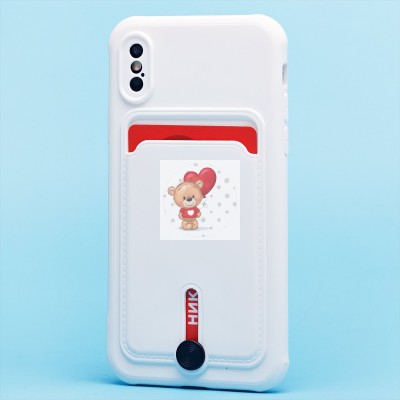 Чехол-накладка для Apple iPhone X - SC304 с картхолдером