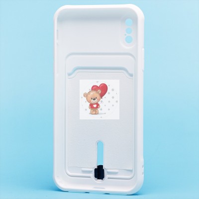 Чехол-накладка для Apple iPhone X - SC304 с картхолдером