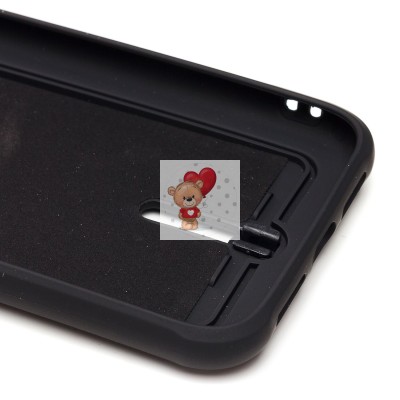 Чехол-накладка для Apple iPhone XR (черный) - SC304 с картхолдером Чехол-накладка для Apple iPhone XR (черный) - SC304 с картхолдером