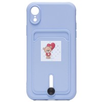 Чехол-накладка для Apple iPhone XR (светло-фиолетовый) - SC304 с картхолдером Чехол-накладка для Apple iPhone XR (светло-фиолетовый) - SC304 с картхолдером