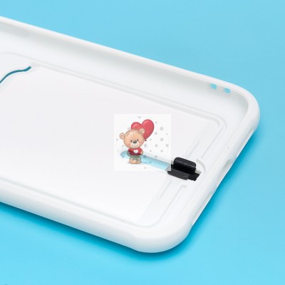 Чехол-накладка для Apple iPhone XR (белый) - SC304 с картхолдером