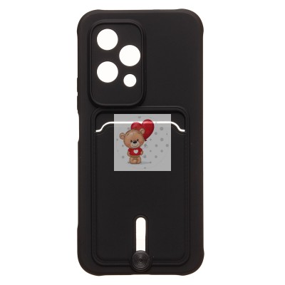 Чехол-накладка для Honor 200 lite (черный) - SC304 с картхолдером Чехол-накладка для Honor 200 lite (черный) - SC304 с картхолдером