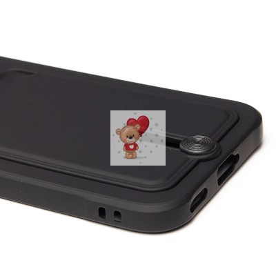 Чехол-накладка для Honor 200 lite (черный) - SC304 с картхолдером