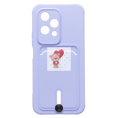 Чехол-накладка для Honor 200 lite (светло-фиолетовый) - SC304 с картхолдером Чехол-накладка для Honor 200 lite (светло-фиолетовый) - SC304 с картхолдером