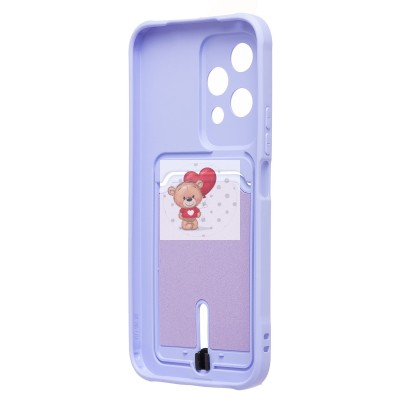 Чехол-накладка для Honor 200 lite (светло-фиолетовый) - SC304 с картхолдером