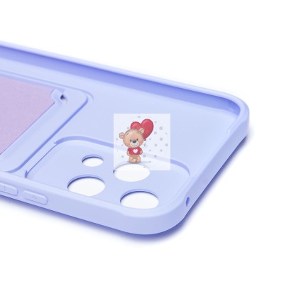 Чехол-накладка для Honor 200 lite (светло-фиолетовый) - SC304 с картхолдером