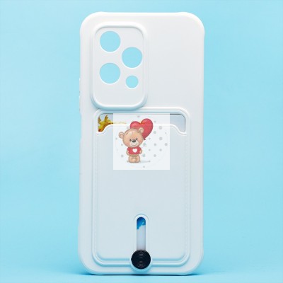 Чехол-накладка для Honor 200 Lite (белый) - SC304 с картхолдером