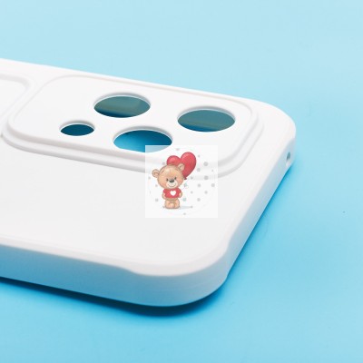 Чехол-накладка для Honor 200 Lite (белый) - SC304 с картхолдером