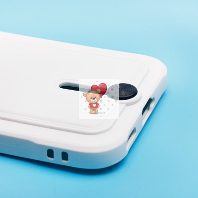 Чехол-накладка для Honor 200 Lite (белый) - SC304 с картхолдером