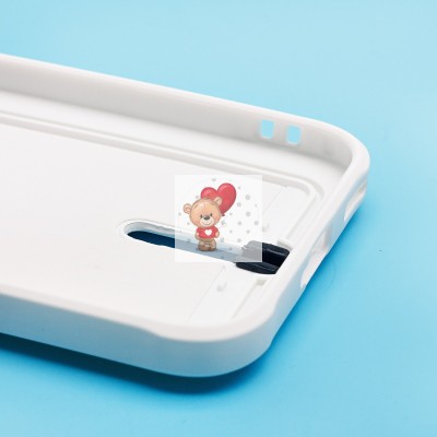 Чехол-накладка для Honor 200 Lite (белый) - SC304 с картхолдером