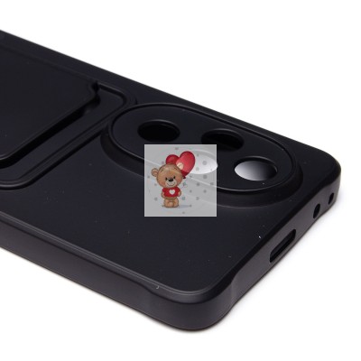 Чехол-накладка для Honor 200 Pro (черный) - SC304 с картхолдером