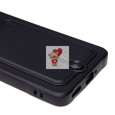 Чехол-накладка для Honor 200 Pro (черный) - SC304 с картхолдером