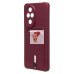 Чехол-накладка для Honor 200 Pro (бордовый) - SC304 с картхолдером Чехол-накладка для Honor 200 Pro (бордовый) - SC304 с картхолдером